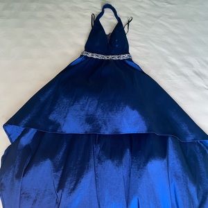 B. Darlin Long Blue Dress With Sparkles In The Middle.